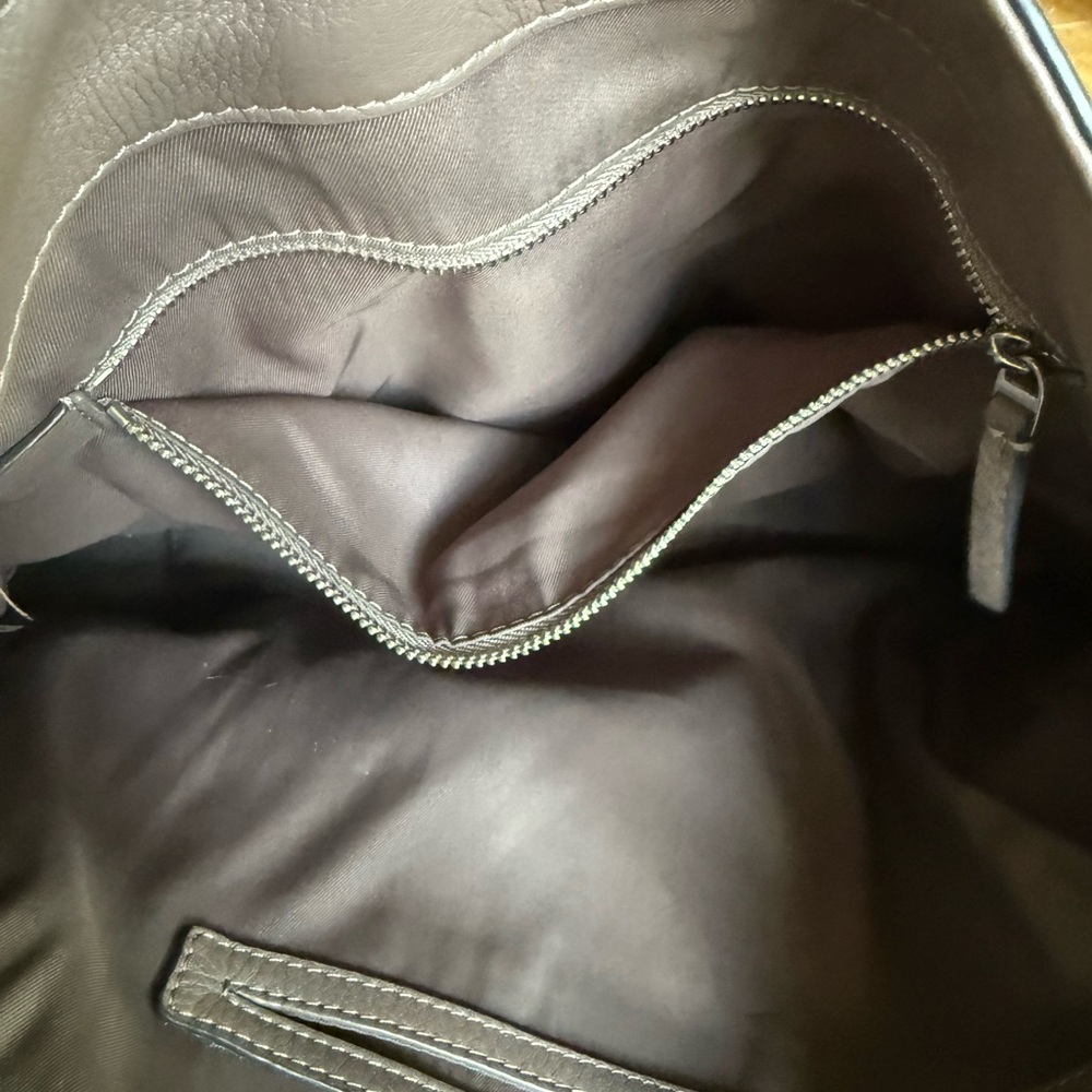 Tory Burch Taupe Leather Tote - Picture 8 of 8